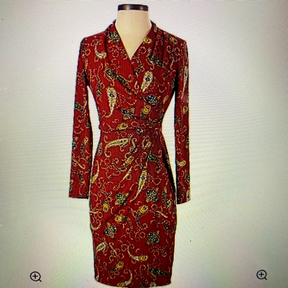 Ralph Lauren Paisley patterned dress.